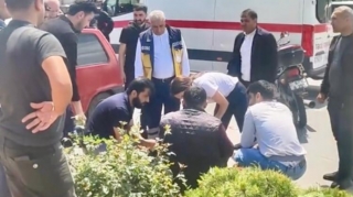 Naxçıvanda motosiklet maşına çırpıldı, sürücüsü yaralandı   - VİDEO