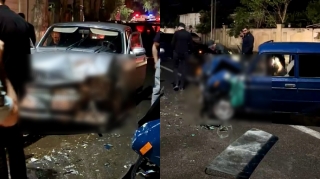 Xaçmazda iki maşın toqquşdu, bir nəfər xəstəxanalıq oldu   - VİDEO