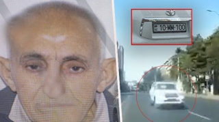 “Zerkalni Əliyar”  bu dəfə maşını yolun ortasında saxlayıb yatdı  - VİDEO