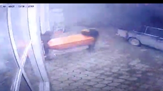 Göyçayda maskalılar "E-manat"  aparatını apardı 