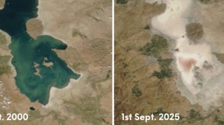 Urmiya gölü tamamilə QURUDU 