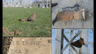 Поврежденная в результате ракетного обстрела ЛЭП Азербайджан-Грузия восстановлена