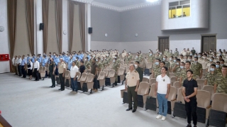 Ali Hərbi Məktəbdə şəhidlərin anım mərasimi keçirilib  - FOTO