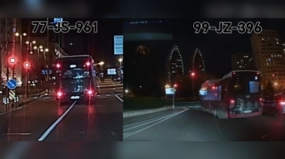 "BakuBus" avtobuslarının biabırçı qayda pozuntuları: Sürücülər zolaq tanımır  - VİDEO