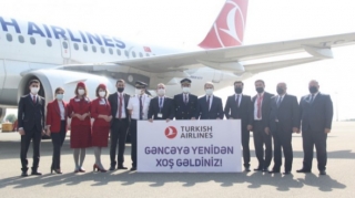 "Türk Hava Yolları"  Gəncəyə və Naxçıvana uçuşları bərpa etdi  - FOTO