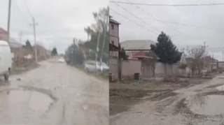 Saray qəsəbəsində bərbad vəziyyətdə olan yolla bağlı AÇIQLAMA  - VİDEO