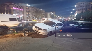 Gəncədə “Lada Priora” “VAZ”la toqquşdu, xəsarət alan var   - FOTO