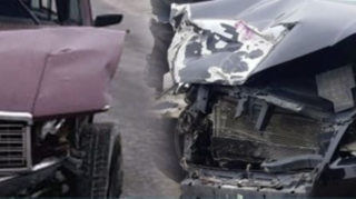 Göyçayda qəza: Xəsarət alanlar var - FOTO