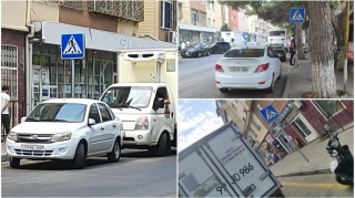 Binəqədidəki bu piyada keçidləri sürücülərə “xidmət edir”   - FOTO