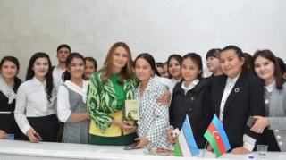 Özbəkistanda Qənirə Paşayevanın  özbəkcə çıxmış kitablarının imza mərasimi keçirilib  - FOTO - VİDEO
