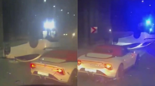 В Баку в туннеле перевернулся автомобиль — ВИДЕО 