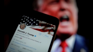 Tramp 12 saatlıq qadağadan sonra "Twitter"də ilk paylaşımını edib