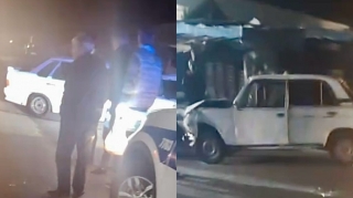 Göyçayda qəza: İki “VAZ” toqquşdu    - VİDEO