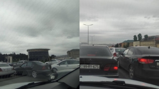 Sumqayıt-Bakı yolunda kilometlərlə tıxac var - FOTOLAR 