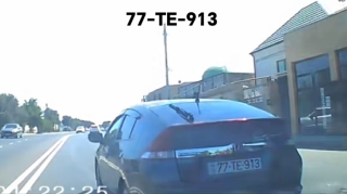 В Баку водитель резко сменил полосу и создал аварийную ситуацию - ВИДЕО 