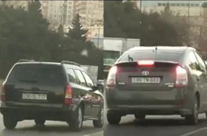 Bakıda sürücülərdən tıxaca düşməmək üçün ağlasığmaz addım  - VİDEO