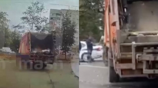 Rusiyada zibil maşını iki azyaşlı qızın üzərindən keçdi – VİDEO 