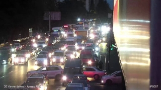 Paytaxtda sıxlıq olan yollar - SİYAHI   - FOTO