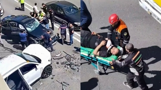 “Gənclik”də ağır qəza: “Lexus” və “Hyundai” toqquşdu, yaralılar var   - VİDEO