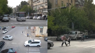 Sürücü və piyadalara çətinlik yaranan kəsişmədə yeni svetoforlar quraşdırıldı - VİDEO