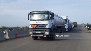 Ağdamdan Xankəndiyə yanacaq göndərilib  - FOTO