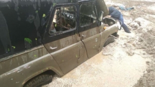 Gədəbəyə yağan dolu selə səbəb oldu - FOTO/VİDEO 