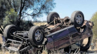 В Гедабее перевернулся автомобиль: водитель получил травмы 