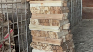 Şəmkirdə sexdə mənbəyi məlum olmayan içlik ağac materialları aşkarlanıb  - VİDEO - FOTO