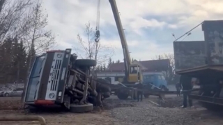 İmişlidə “KamAZ” yoldan çıxaraq aşdı   - VİDEO