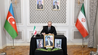 Prezident İran səfirliyinə gedib başsağlığı verdi - FOTOLAR 