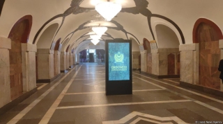 “Elmlər Akademiyası” metro stansiyasında yeni işıqlanma sistemi qurulub 