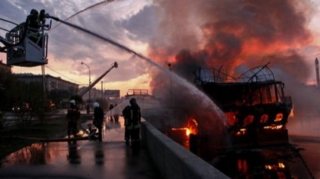 В Москве сгорел ресторан, есть жертва
