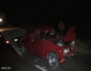 Maşın atı vuraraq aşdı: 3 nəfərə xəsarət alıb - FOTO