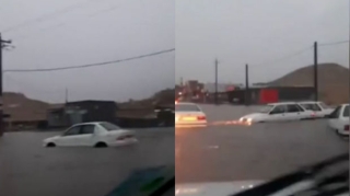 İranda avtomobillər suda üzdü - VİDEO 