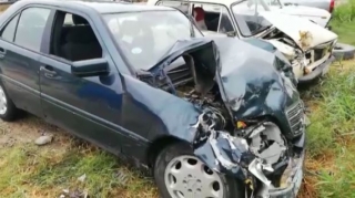 Sumqayıtda ağır qəza: Bir ölü, üç yaralı - VİDEO 