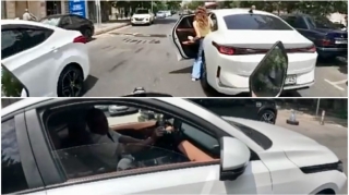 Yolun ortasında sərnişin mindirib ona iradını bildirən sürücüyə “yol polisisən?” dedi   - VİDEO