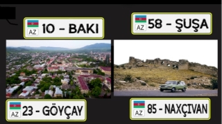 Xankəndi və Xocavəndin avtomobil seriyası neçə olacaq? – Xocalı siyahıda yoxdur 