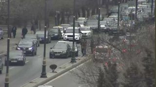 Paytaxt yollarındakı sıxlıq  - FOTO