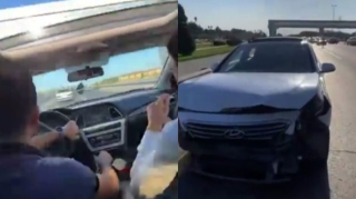 Bakıda yüksək sürət və təhlükəli manevr qəzaya səbəb oldu - ANBAAN VİDEO 