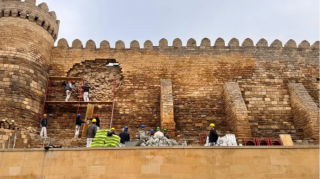 İçərişəhər Qala divarının dağılan hissəsində təcili tədbirləri görüləcək 