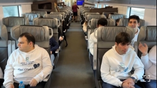 Autizmli şəxslər sürət qatarları ilə səyahət etdi  - VİDEO