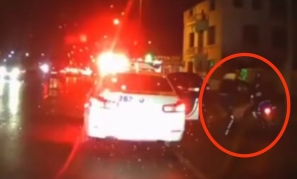 Bakıda yol polislərindən qaçan moped  sürücüsü belə yaxalandı - VİDEO