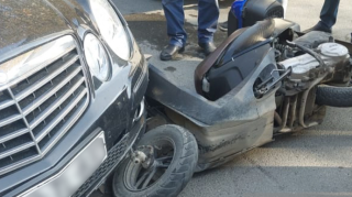 Şabranda motosiklet aşıb, ölən var 