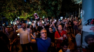 Qəzzada israillilər atəşkəs tələbi ilə  küçələrə çıxdı  - FOTO