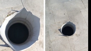 Bakıda parkın ortasında üstüaçıq dərin quyu tapılıb  - FOTO 