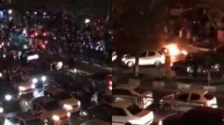 Etirazlar nəticəsində Tehranın ən böyük prospektində hərəkət dayanıb - VİDEO 
