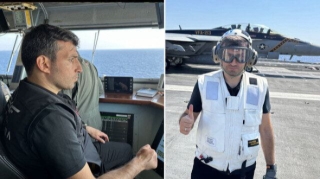 Səlcuq Bayraqdar dünyanın ən böyük təyyarə gəmisində - FOTO   