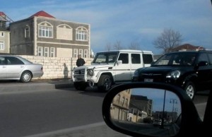 "Gelandawagen" dəhşətli yol qəzasına düşdü - FOTO