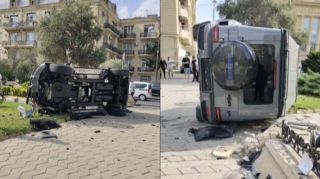 Bakıda “Galenvagen”nin iştirakı ilə QƏZA: 3 avtomobil toqquşdu   - VİDEO - FOTO