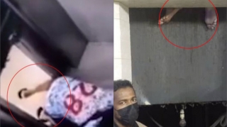 Nasaz liftə görə ayaqsız qalmaqdan son anda xilas oldu  - VİDEO